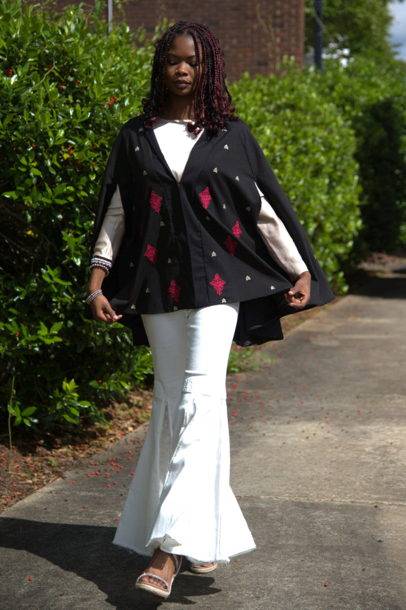 Black and Pink Cape 5