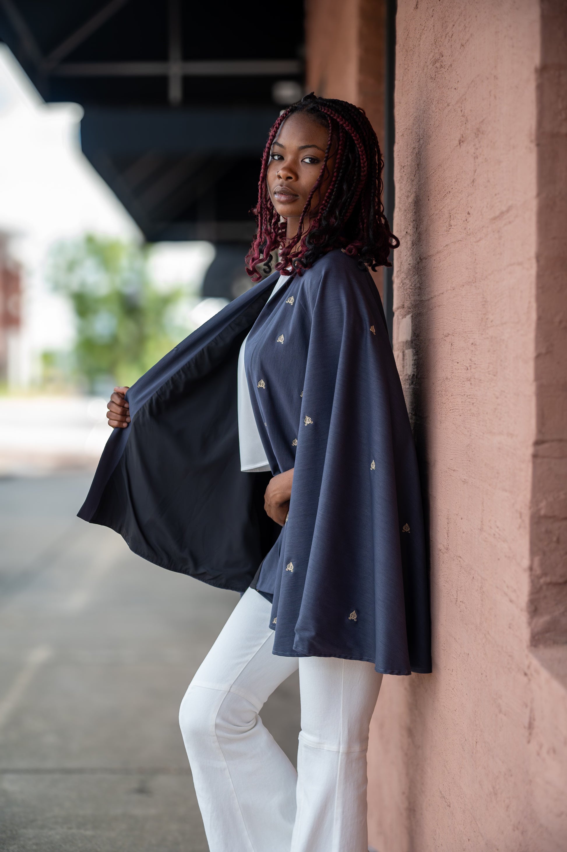 Black and Silver Cape 2