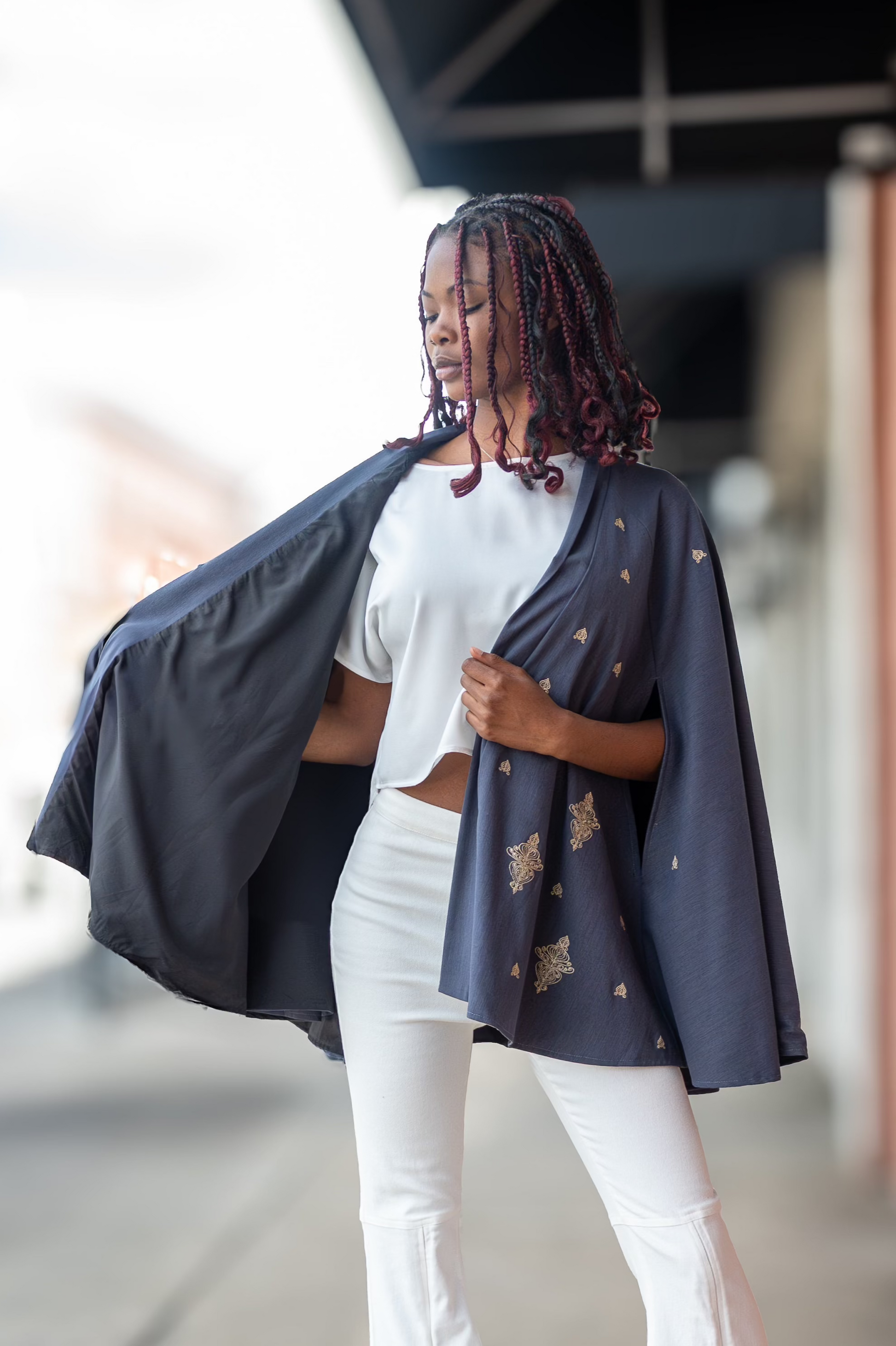 Black and Silver Cape 3