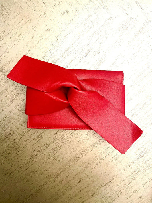 Black Shawl, Bracelet and Red Clutch Gift Set