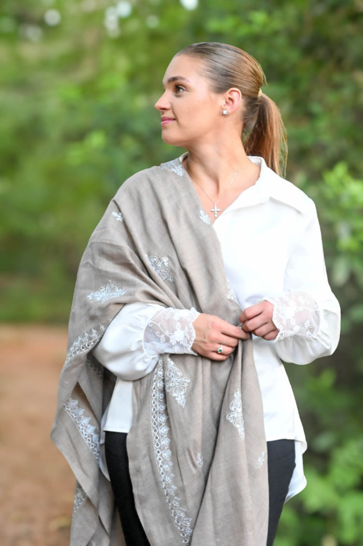 Grey Shawl 6