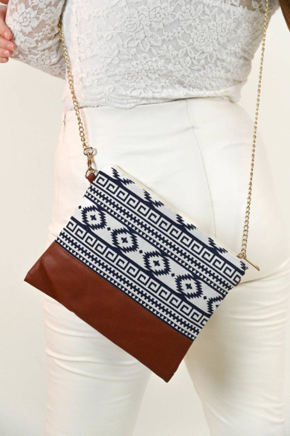 Aztec Crossbody/ Wristlet Bag