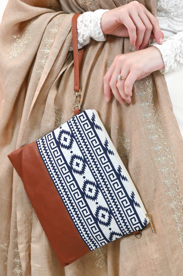 Aztec Crossbody/ Wristlet Bag