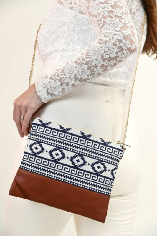 Aztec Crossbody/ Wristlet Bag