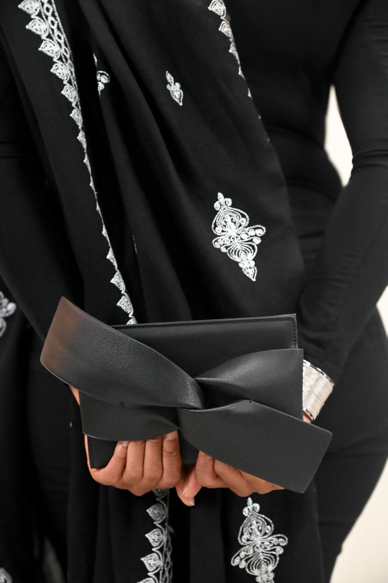 Black Bow Clutch