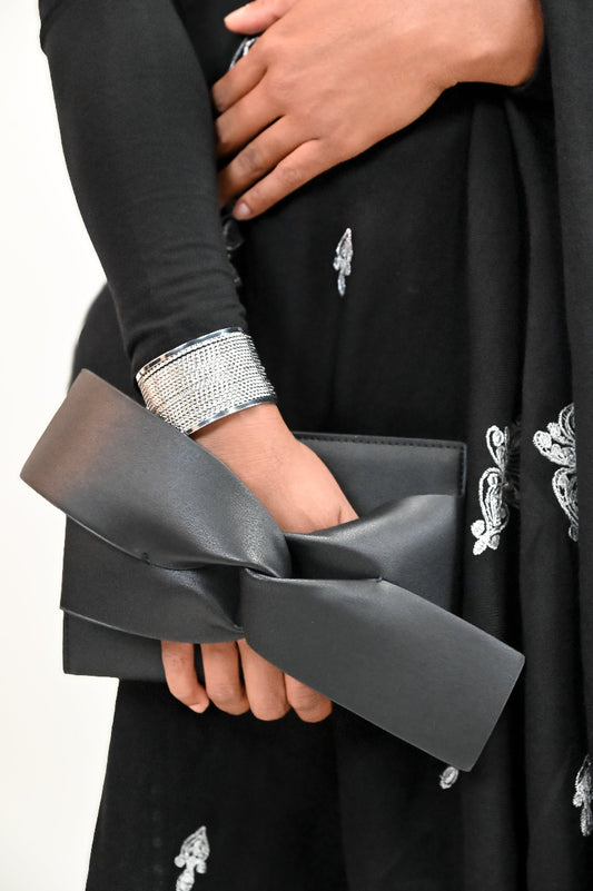 Black Bow Clutch