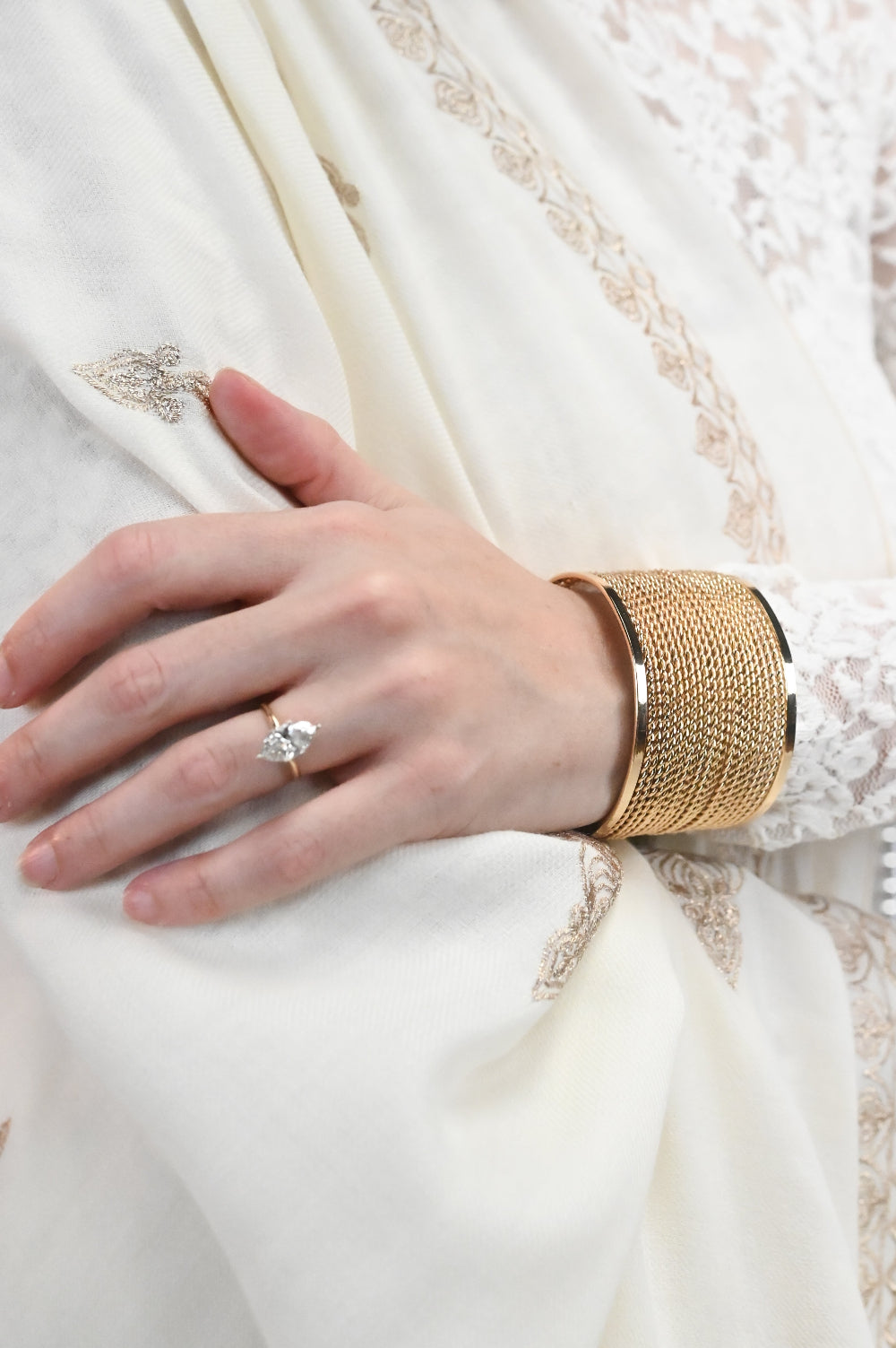 Gold Bangle Cuff Bracelet