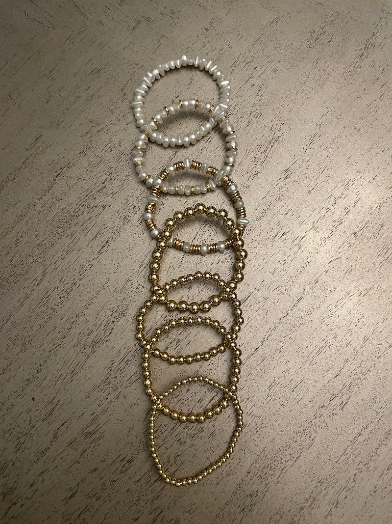 Gold Multi Beaded Bracelet