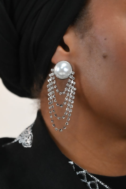 Rhinestone Drop Earrings